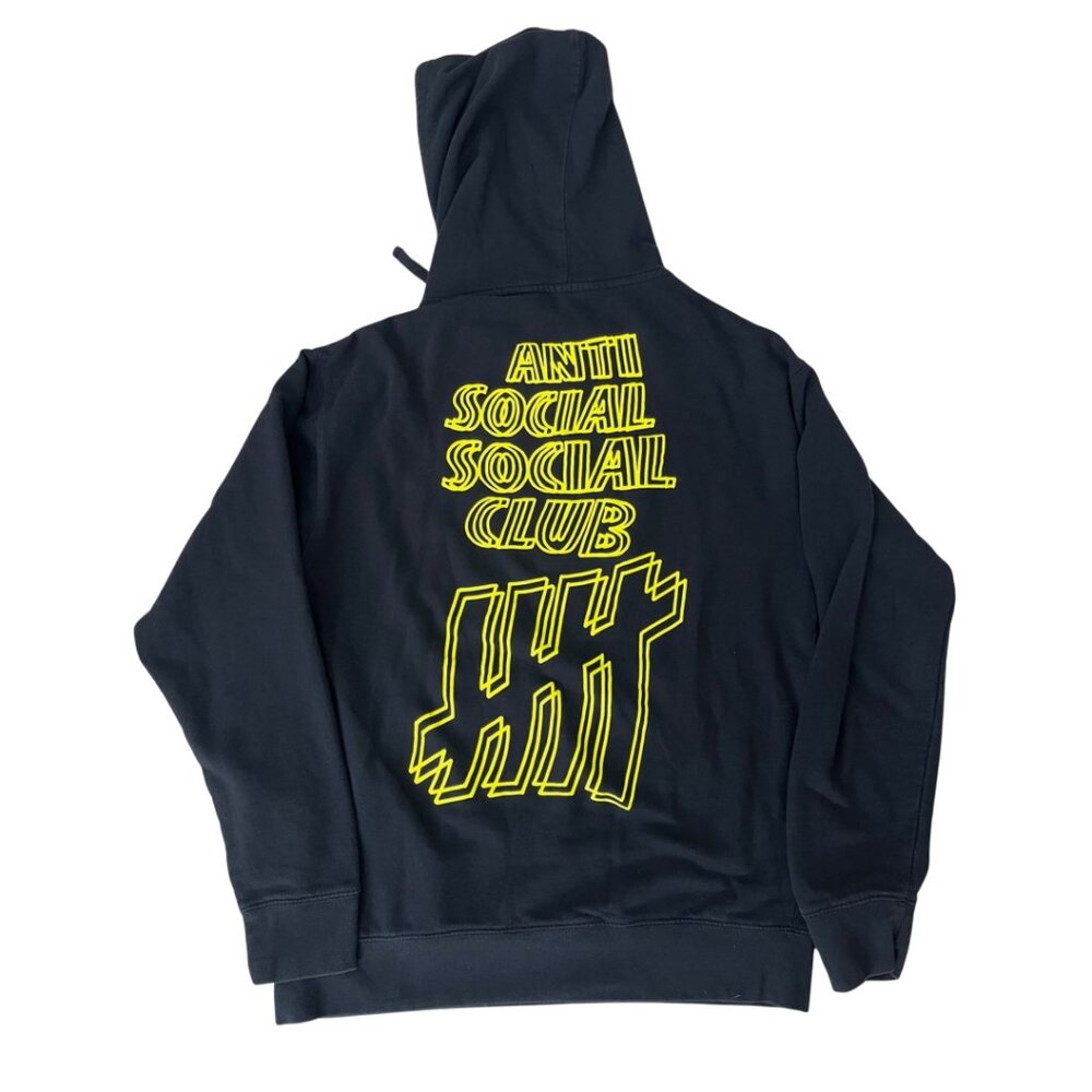 ASSC Anti Social Social Club x Undefeated Hoodie Black